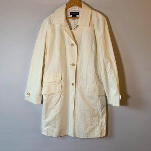 Brooks Brothers Petite Cotton Trench Coat 14 P
